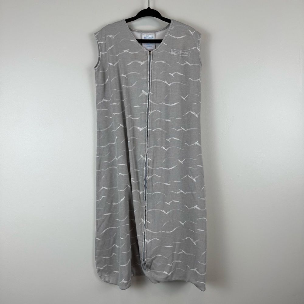 HALO Sleepsack Wearable Blanket Grey Birds Size Large 12-18 month 100% Cotton
